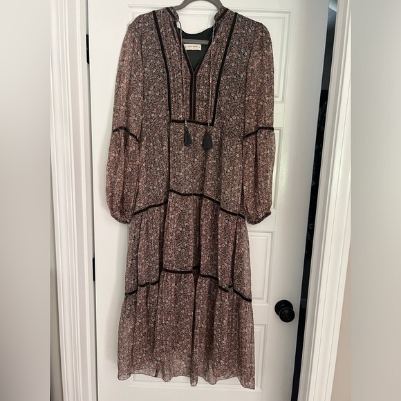 Lucky Brand Bohemian Floral Tiered Maxi Dress - Picture 8 of 9
